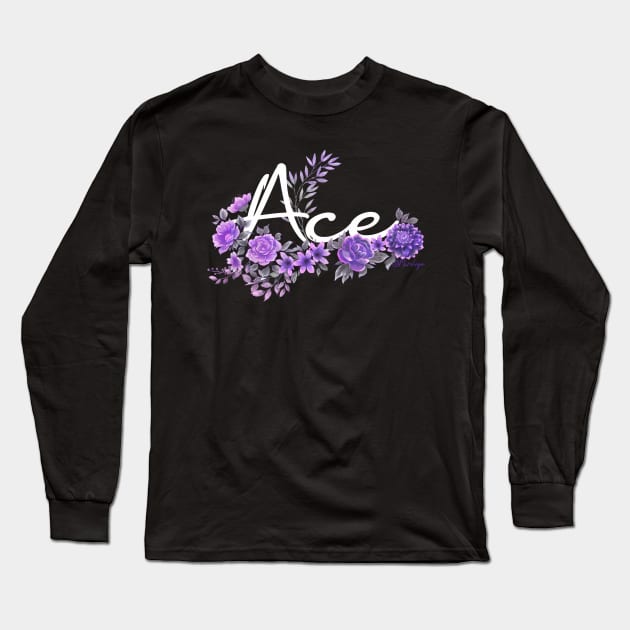 ace pride - black Long Sleeve T-Shirt by Mariliya